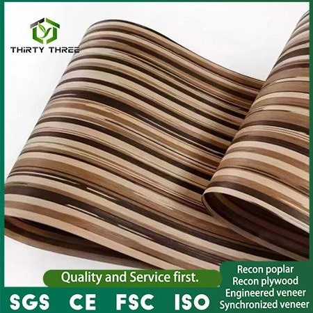 Factory Supplied Artificial Engineered Wood Veneer For Plywood